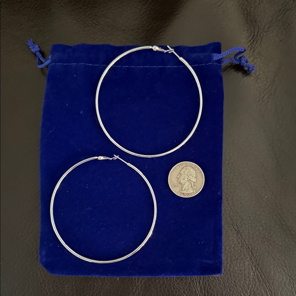 Elegant Sterling Silver Hoop Earrings